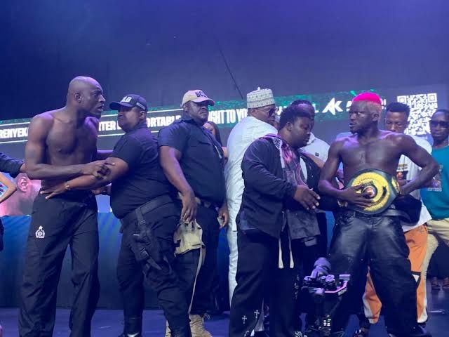 TENSION BUILDS AS PORTABLE, CARTER EFE CLASH AHEAD OF CELEBRITY BOXING MATCH