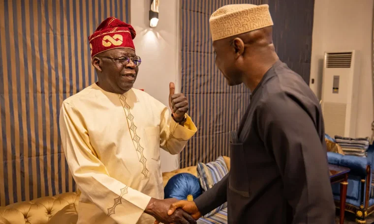 TINUBU CONGRATULATES EKITI GOVERNOR OYEBANJI AFTER RE-ELECTION WIN